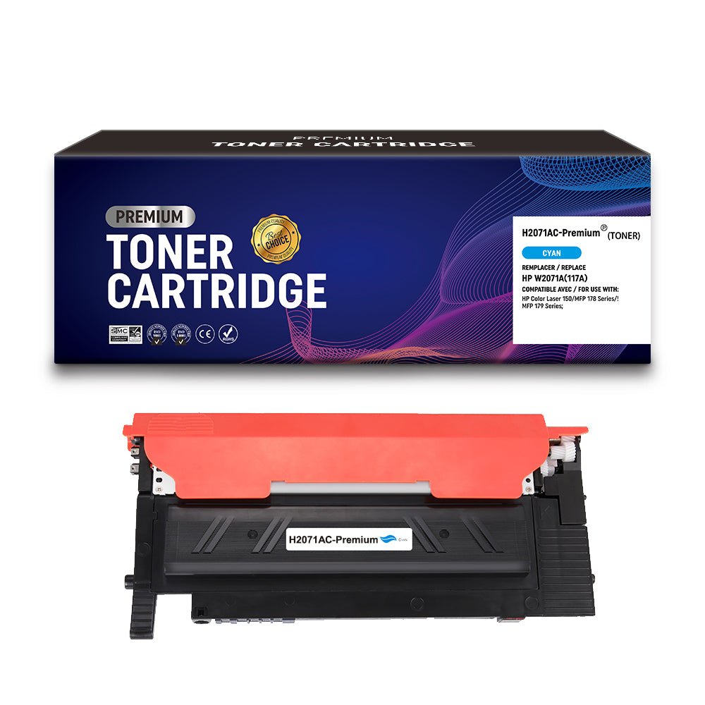 Cartouche de toner Compatible HP W2071A Cyan 700pages - KERA FRANCE Cartouche de toner Compatible HP W2071A Cyan 700pages - KERA FRANCE
